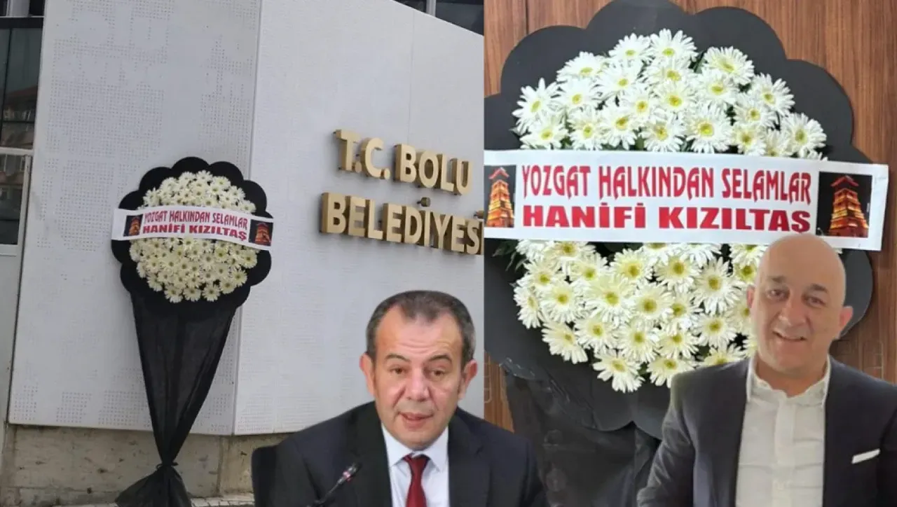 Yozgatlı iş insanı Kızıltaş’tan Özcan’a siyah çelenkli tepki