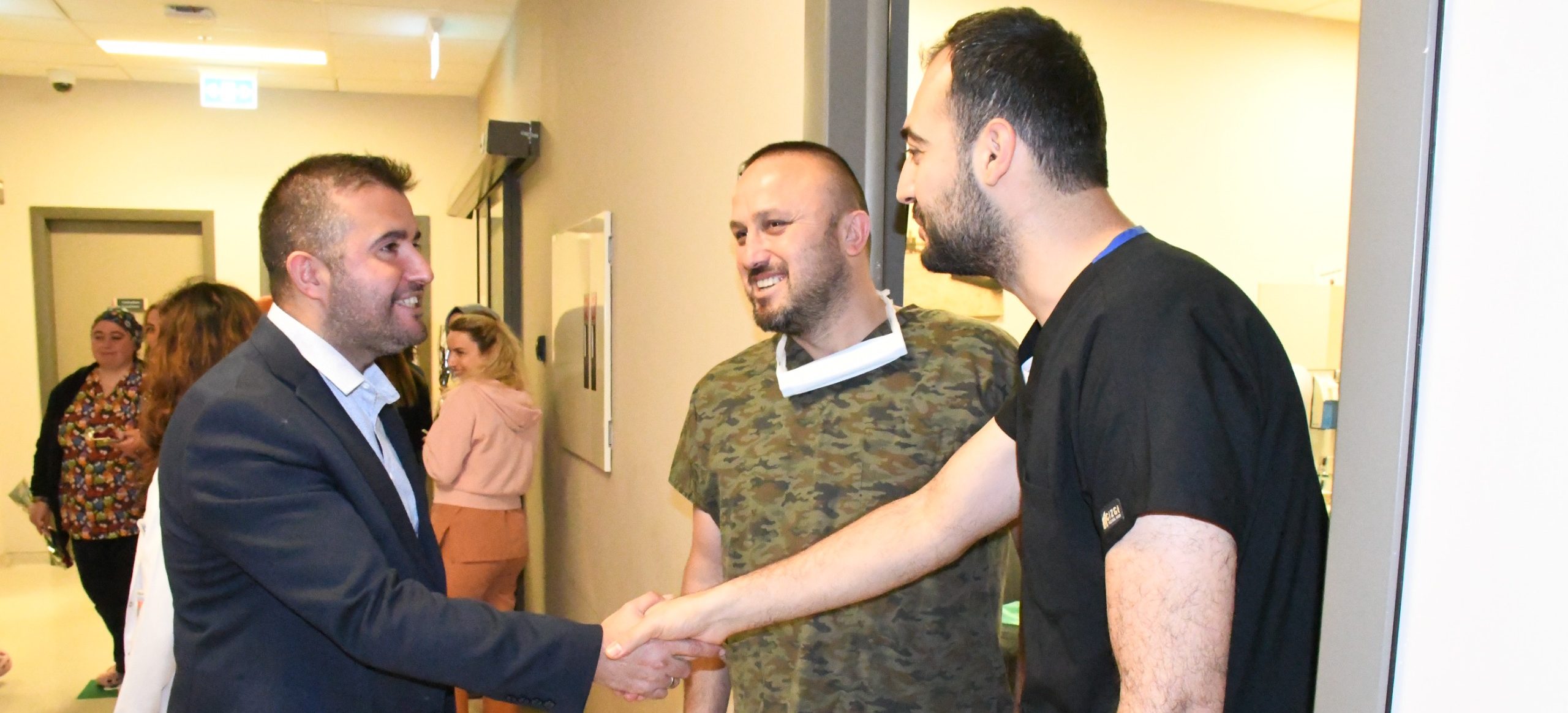 Yozgat Şehir Hastanesi Başhekimi Uz Dr Mustafa Kozan ve yönetimi,