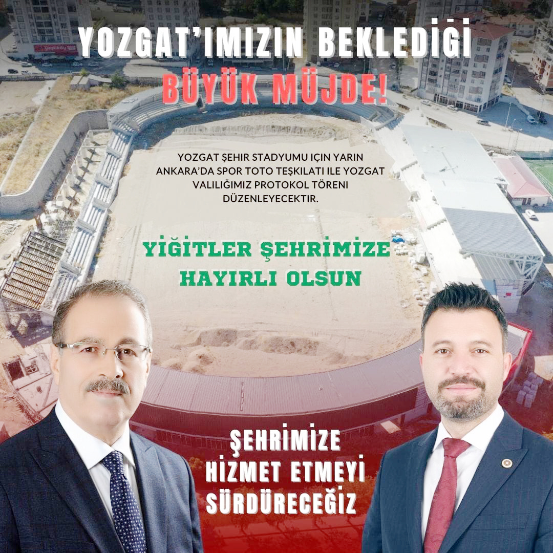 Yozgat Şehir Stadyumu için flaş gelişme