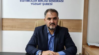 Eğitim Bir Sen ve Memur-Sen Yozgat Şube Başkanı Kenan Şerefli,