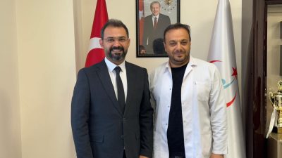 Sağlık-Sen Yozgat Şube Başkanı Gökhan Eroğlu, beraberinde yönetim kurulu üyesi