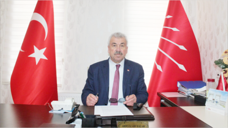 Cumhuriyet Halk Partisi (CHP) Yozgat İl Başkanı Abdullah Yaşar, gazeteci