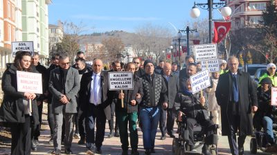 Yozgat’ta, 7-14 Ocak Beyaz Baston Görme Engelliler Haftası kapsamında farkındalık