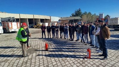 Çekerek Belediyesi, hizmet birimlerinde görevli personeline yangın güvenliği konusunda önemli