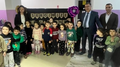 Yozgat Şehit Gökhan Peker Anaokulu’nda, dönem boyunca kurulan Sanat Atölyesi