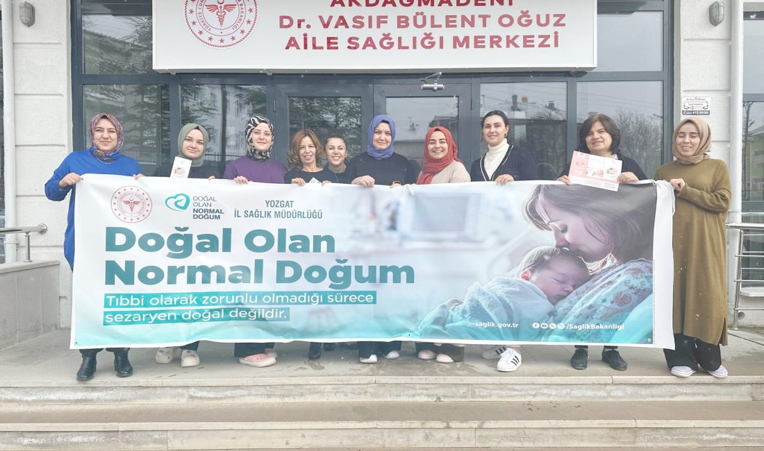 Yozgat Merkez Toplum Sağlığı Merkezi'nde düzenlenen Normal Doğum Eylem Planı