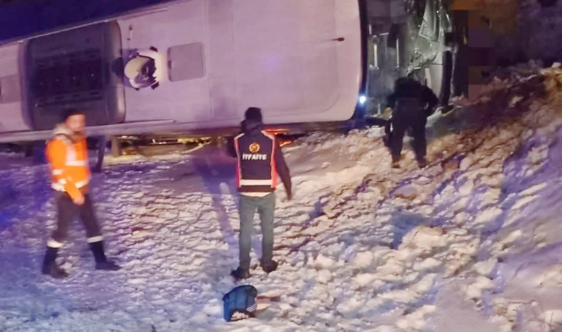 Yozgat’ın Saraykent ilçesi Ozan mevkiinde meydana gelen otobüs kazasında 1’i