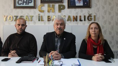 Cumhuriyet Halk Partisi (CHP) Yozgat İl Başkanı Abdullah Yaşar, düzenlediği