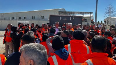 Yozgat’ın Yerköy ilçesinde, Ankara-Yerköy-Kayseri hattındaki Yüksek Hızlı Tren şantiyesinde çalışan