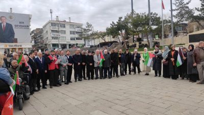Yozgat’ta, Gazze’deki soykırıma dikkat çekmek ve Filistin’e destek vermek amacıyla