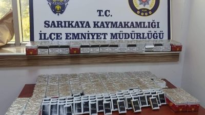 Yozgat İl Emniyet Müdürlüğü ekipleri, kaçakçılıkla mücadele kapsamında Sarıkaya ilçesinde