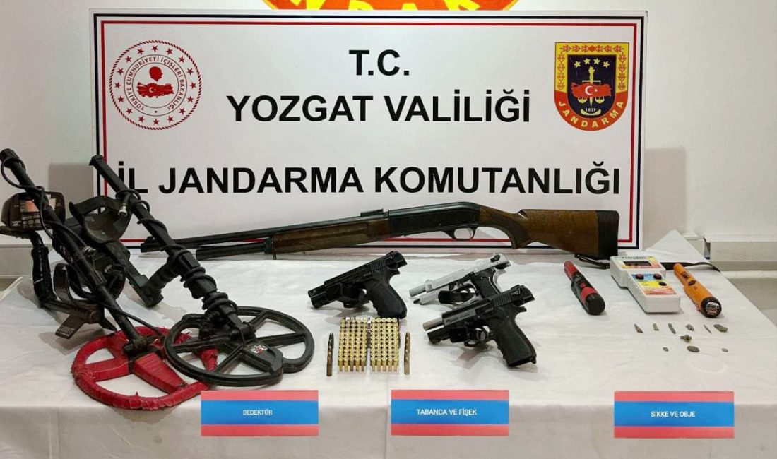Yozgat İl Jandarma Komutanlığı ekipleri, Şefaatli ilçesinde tarihi eser kaçakçılığı