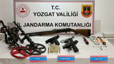 Yozgat İl Jandarma Komutanlığı ekipleri, Şefaatli ilçesinde tarihi eser kaçakçılığı
