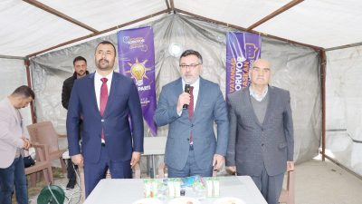 Yerköy Belediye Başkanı Fatih Arslan, 60 Evler Mahallesi'nde düzenlenen toplantıda