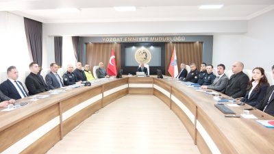 Yozgat Valisi Mehmet Ali Özkan başkanlığında, İl Emniyet Müdürlüğü’nde 2025