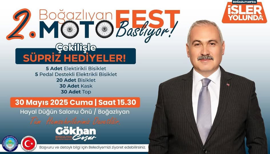 Boğazlıyan Belediye Başkanı Gökhan Coşar, motor tutkusu ve çocuklar için