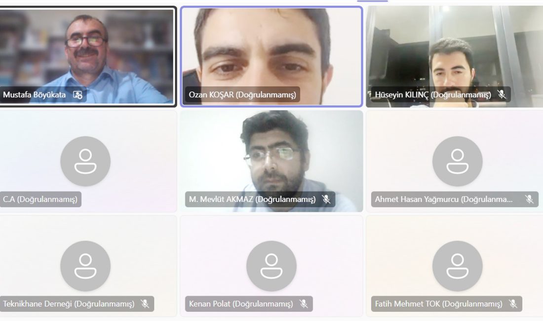 Teknikhane Derneği’nin düzenlediği çevrimiçi söyleşide, Yozgat Bozok Üniversitesi öğretim üyesi