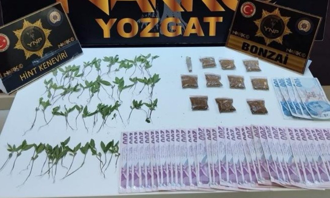 Yozgat İl Emniyet Müdürlüğü Narkotik Suçlarla Mücadele Şube Müdürlüğü ekipleri,