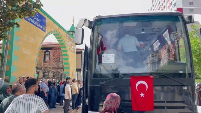 Yozgat'ta, 2025 yılı hac görevini yerine getirecek son kafile, düzenlenen