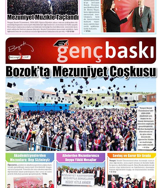 Yozgat Bozok Üniversitesi İletişim Fakültesi tarafından çıkarılan Genç Baskı Gazetesi'nin