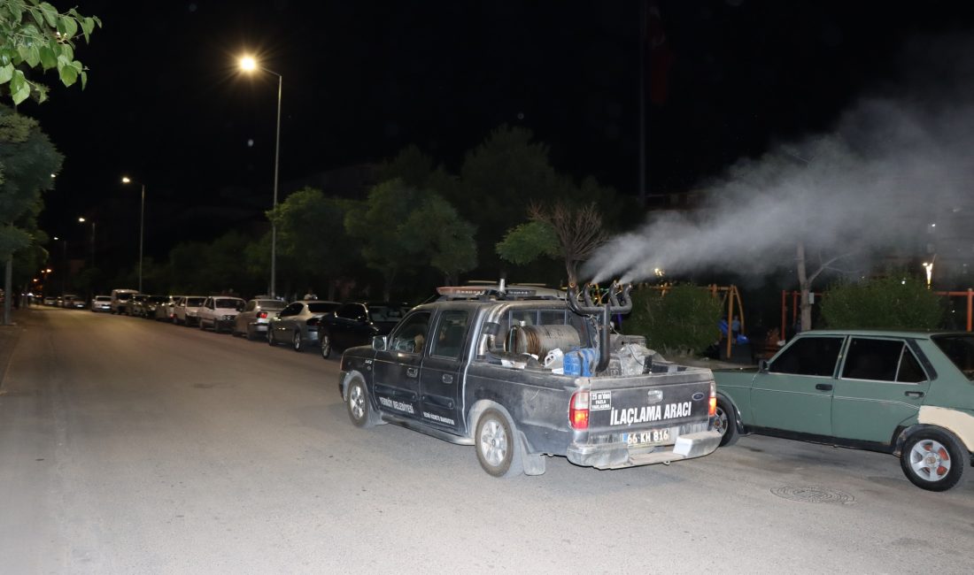 Yerköy Belediyesi, yaz aylarında artış gösteren haşere ve zararlılara karşı