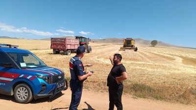 Yozgat İl Jandarma Komutanlığı'na bağlı Çandır İlçe Jandarma Komutanlığı ekipleri,