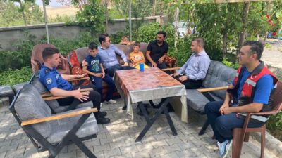 Saraykent Kaymakamı Mete Öztürk, ilçe genelinde yürüttüğü halkla buluşma ziyaretleri