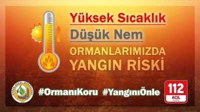 Artan hava sıcaklıkları ve düşen nem oranı nedeniyle Yozgat’ta orman