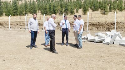 Yerköy Belediye Başkanı Fatih Arslan, Beyazıtoğlu Çiftliği sınırları içerisinde yapımı