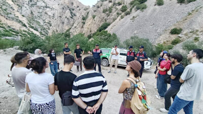 Kazankaya Kanyonu’nda doğa temizliği
