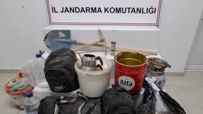 Kaçak kazıya suçüstü