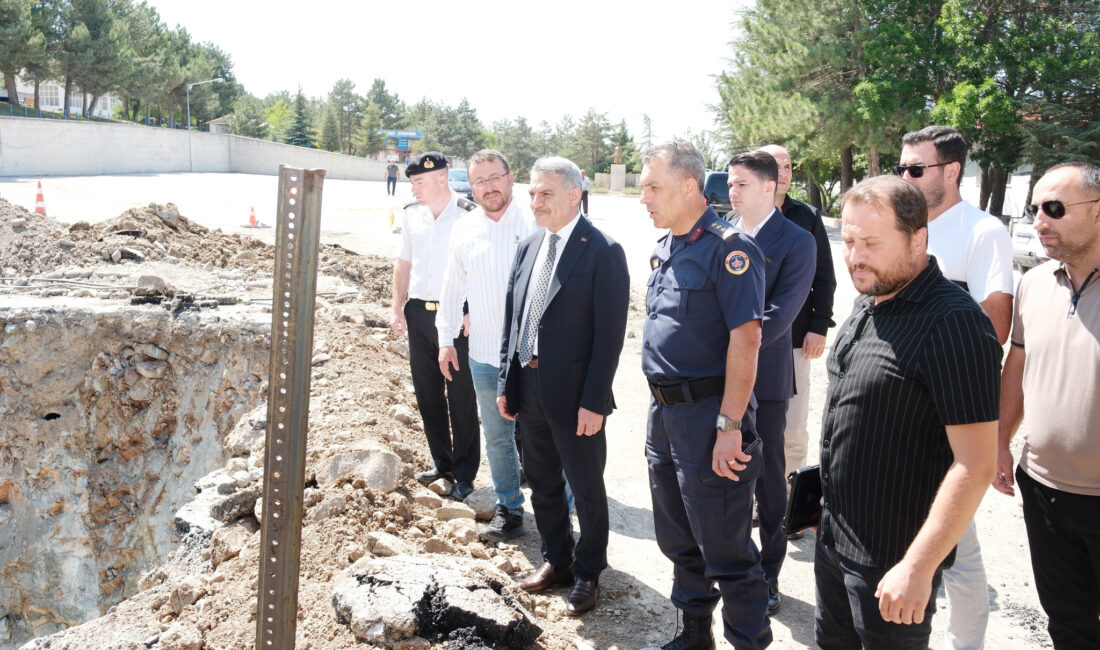 Yozgat Valisi Mehmet Ali Özkan, inşaat çalışmaları devam eden İl
