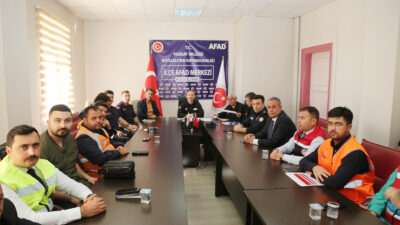 Yozgat İl AFAD Müdürlüğü koordinasyonunda Boğazlıyan ilçesinde gerçekleştirilen deprem tatbikatı,