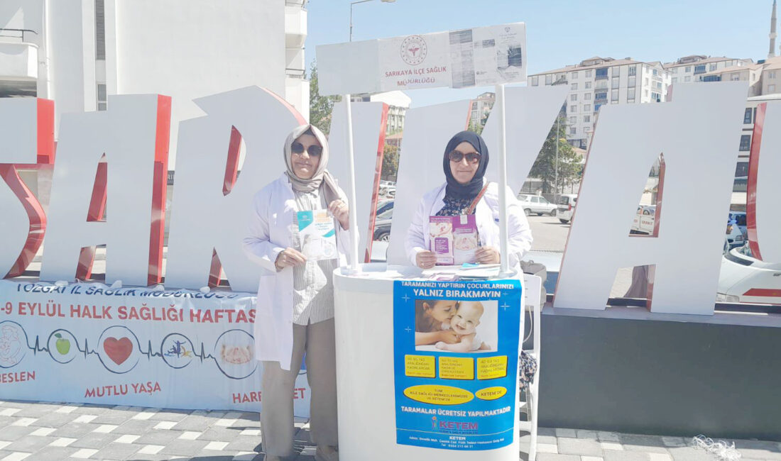 Sarıkaya İlçe Sağlık Müdürlüğü personelleri, 3-9 Eylül Halk Sağlığı Haftası