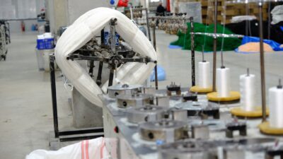 Yozgat Organize Sanayi Bölgesi’nde devlet teşvikleriyle kurulan balık ağı fabrikası,