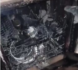 Yozgat’ta Esentepe Mevki Tamay Sitesinde mutfaktaki bulaşık makinesinden çıktığı iddia