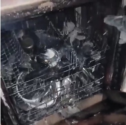 Yozgat’ta Esentepe Mevki Tamay Sitesinde mutfaktaki bulaşık makinesinden çıktığı iddia