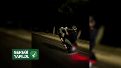 İçişleri Bakanı Ali Yerlikaya, trafikte akrobatik hareketlerde bulunarak can ve