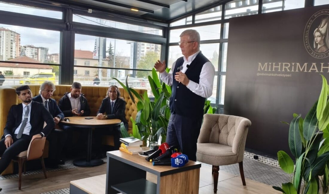 Gelecek Partisi Genel Başkanı Prof. Dr. Ahmet Davutoğlu, Kayseri Erciyes