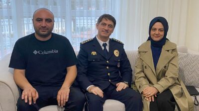 Yozgat İl Emniyet Müdürü Necmettin Koç ve eşi Tuğba Koç,