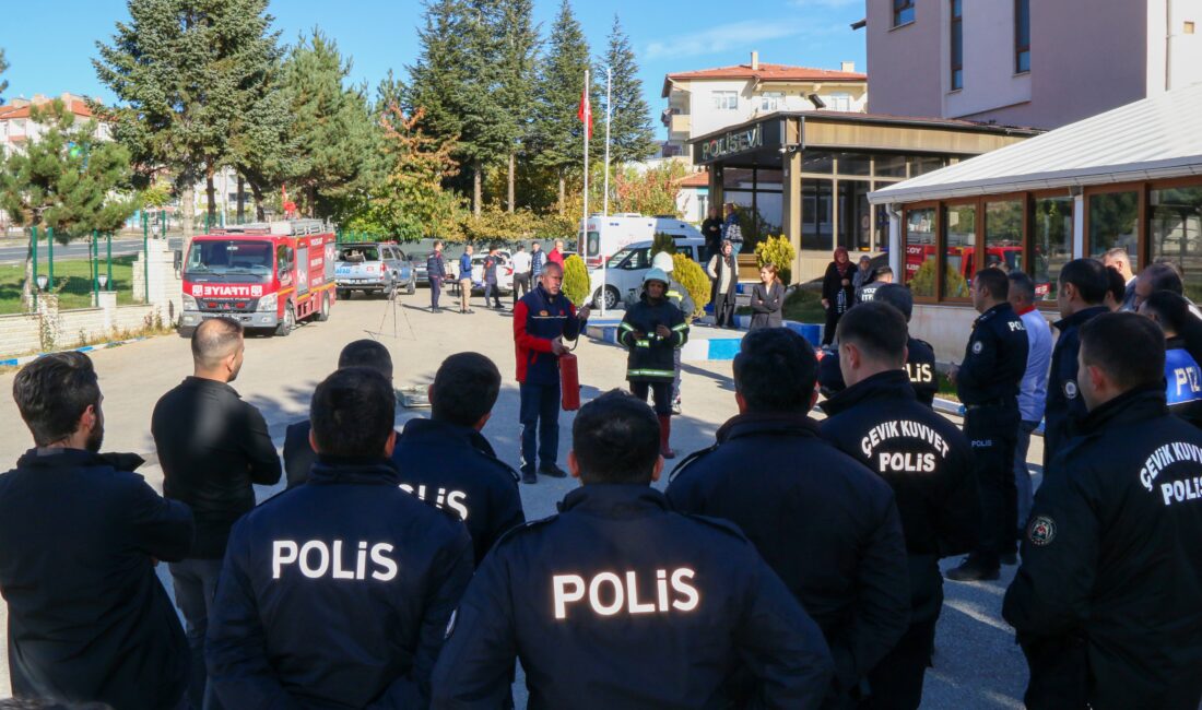Yozgat İl Emniyet Müdürlüğü personeline yönelik olarak, Afet ve Acil