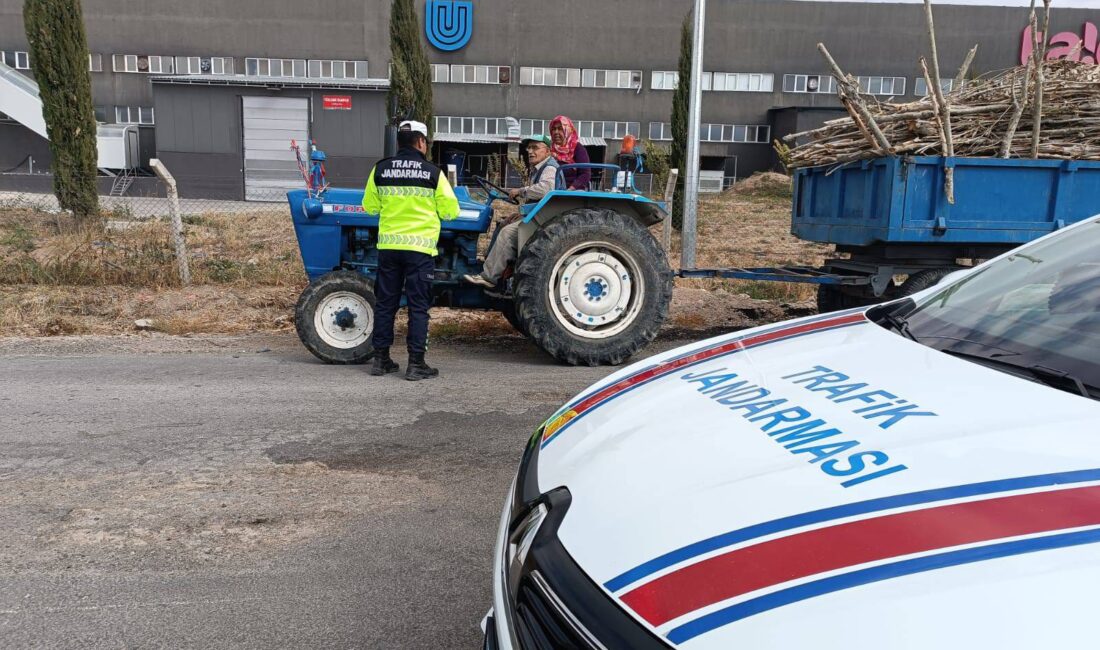 Yozgat Merkez İlçe Jandarma Komutanlığı Trafik Jandarması, köy yollarında olası