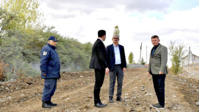 Saraykent Kaymakamı Mete Öztürk, İl Genel Meclis Üyesi Nuri Çınar,