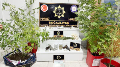 Yozgat İl Emniyet Müdürlüğü ekipleri, uyuşturucu ile mücadele kapsamında Boğazlıyan