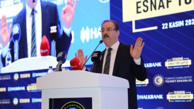 Türkiye Esnaf ve Sanatkârları Konfederasyonu (TESKOMB) tarafından Antalya’da düzenlenen Başkanlar