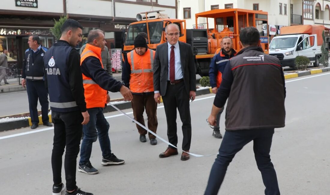 Çekerek Belediye Başkanı Üzeyir İnce, ilçe merkezinde trafik güvenliğini artırmak