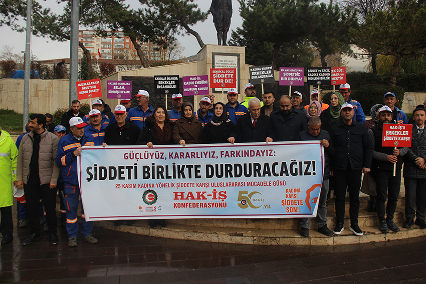 HAK-İŞ Konfederasyonu, 25 Kasım Kadına Yönelik Şiddete Karşı Uluslararası Mücadele