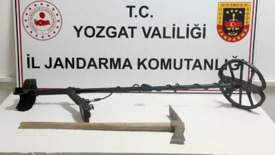 Çekerek ilçesinde, tarihi eser ve altın bulmak amacıyla kaçak kazı