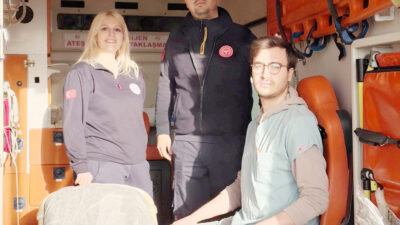 Yozgat’ın Kadışehri ilçesinde, hastaneye sevk sırasında aniden başlayan doğum sancıları