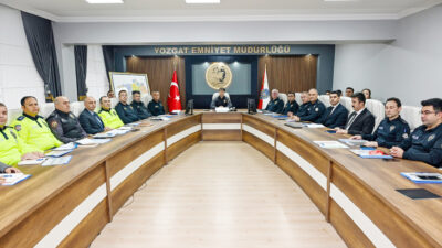 Yozgat İl Emniyet Müdürü Necmettin Koç’un başkanlığında, il genelindeki güvenlik